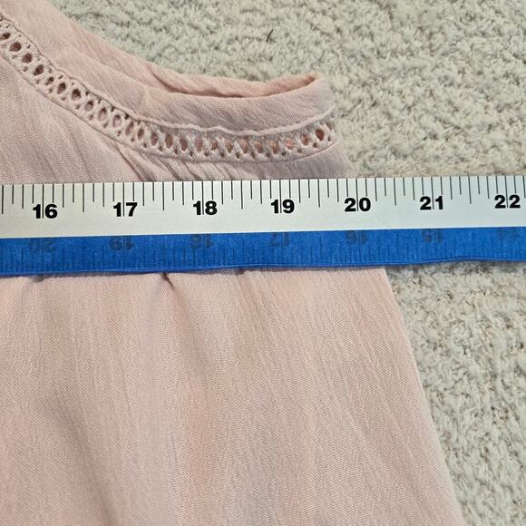 NWT Torrid Gauze Goddess Neck Tank Top Sz L High-low Peach Summer Gauzy - Picture 6 of 12